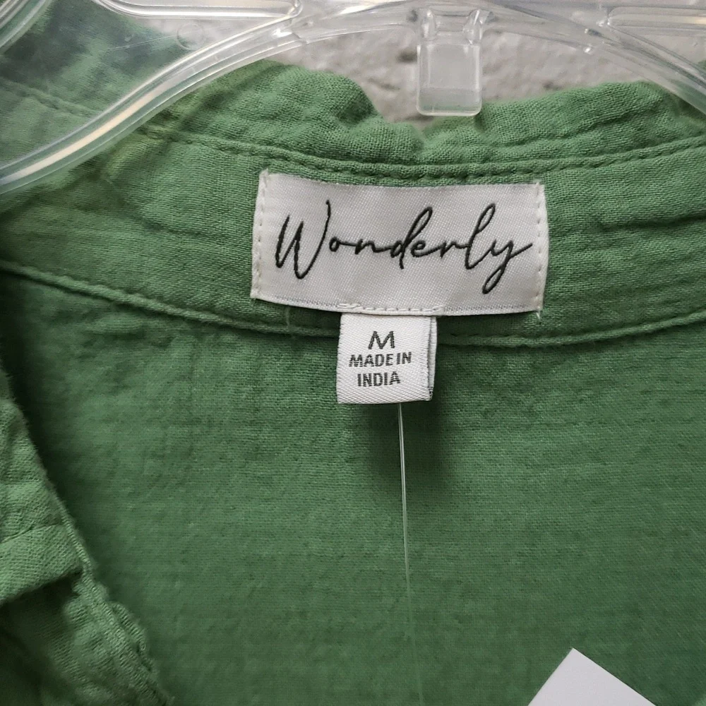 Green Sleeveless Button-Down Dress - Picture 3 of 6